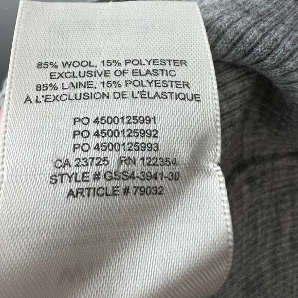 ARITZIA WILFRED Gray Wool Blend Balloon Sleeve Turtleneck Sweater Size 2XS - Picture 9 of 9